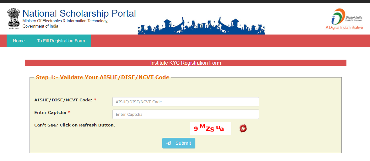 national scholarship portal login