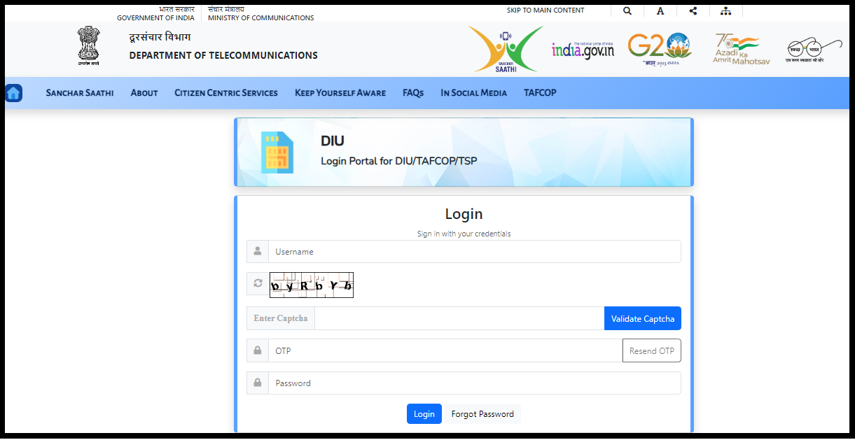 tafcop portal aadhar card