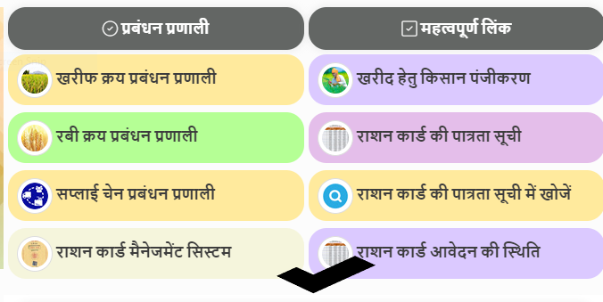 up ration card status