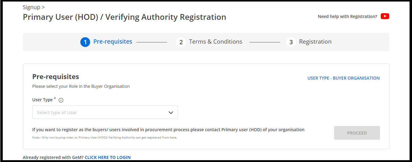 gem portal registration