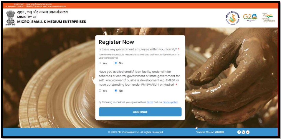 pm vishwakarma yojana online apply
