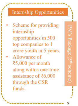 Budget 2024 Internship Scheme